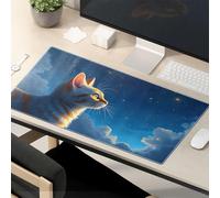 Funny Mousepads For Work Cat Gazing At The Starry Sky Mouse Pad Funny Mouse Pads For Desk Funny Desk Accessories F