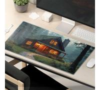Funny Mousepads For Work Cozy Cabin In The Woods: A Serene Retreat Mouse Pad Funny Mousepads Large Mouse Pad