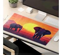 Funny Mousepads For Work Elephants At Sunset In The Wild Mouse Pad Funny Mouse Pads For Desk Funny Desk Accessories F