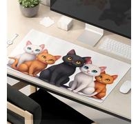 Funny Mousepads For Work Five Cute Cats With Bright Eyes Mouse Pad Funny Mouse Pads For Desk Funny Desk Accessories F