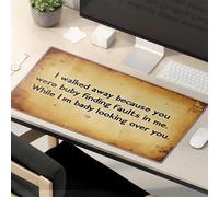 Funny Mousepads For Work I Walked Away Because You Were Busy Finding Faults In Me Mouse Pad Cat Desk Accessories Desk Pads