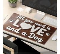 Funny Mousepads For Work Love And A Dog: The Perfect Combination Mouse Pad Funny Mouse Pad Office Desk Mat