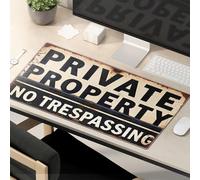 Funny Mousepads For Work No Trespassing On Private Property Mouse Pad Funny Mouse Pads For Desk Funny Desk Accessories F