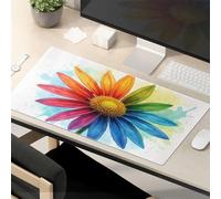 Funny Mousepads For Work Rainbow Flower: A Colorful Bloom Mouse Pad Funny Mouse Pads For Desk Funny Desk Accessories F