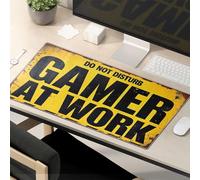 Funny Mousepads For Work Stop Disturbing The Gamer At Work Mouse Pad Kawaii Desk Accessories Funny Mouse Pad