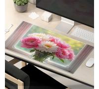 Funny Mousepads For Work Sunlit Bouquet Of Pink And White Flowers Mouse Pad Funny Mouse Pad Office Desk Mat