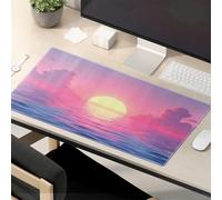 Funny Mousepads For Work Sunset Over The Ocean With Birds Flying Mouse Pad Kawaii Desk Accessories Funny Mouse Pad