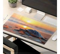 Funny Mousepads For Work Sunset Serenity: A Turtle'S Journey On The Beach Mouse Pad Mousepads Mouse Pad Funny Work