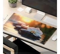 Funny Mousepads For Work Sunset Serenity With Orchid And Stones Mouse Pad Funny Mouse Pads For Desk Funny Desk Accessories F