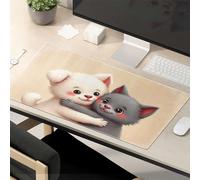 Funny Mousepads For Work Two Cute Friends Hugging Mouse Pad Kawaii Desk Accessories Funny Mouse Pad