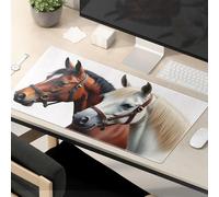 Funny Mousepads For Work Two Majestic Horses: A Beautiful Pair Mouse Pad Funny Mouse Pads For Desk Funny Desk Accessories F