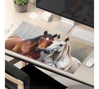 Funny Mousepads For Work Two Majestic Horses: A Beautiful Pair Mouse Pad Funny Mouse Pads For Desk Funny Desk Accessories F