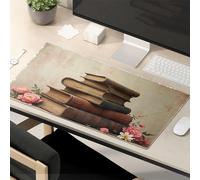 Funny Mousepads For Work Vintage Books And Flowers: A Classic Still Life Mouse Pad Funny Mouse Pads For Desk Funny Desk Accessories F