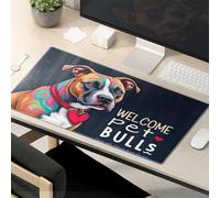 Funny Mousepads For Work Welcome Pet Bulls: Steal Your Heart Mouse Pad Kawaii Mouse Pad Mouse Pads For Desk