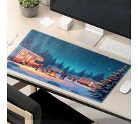 Funny Mousepads For Work Winter Camping Under The Stars Mouse Pad Kawaii Desk Accessories Funny Mouse Pad