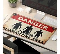 Funny Mousepads For Work Zombie Quarantine Area: A Danger Sign Mouse Pad Mousepads Mouse Pad Funny Work