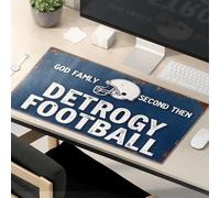 Funny Mousepads God, Family, Football: Detroit'S Pride Mouse Pad Computer Mat For Desk Mouse Pad Cool
