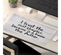 Funny Mousepads I Trust The Next Chapter Because I Know The Author. Mouse Pad Kawaii Desk Accessories Funny Lunch Mouse Pad
