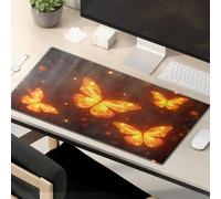 Funny Mousepads Magical Glowing Butterflies In The Night Sky Mouse Pad Desk Pads This Is Fine Mouse Pad