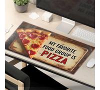Funny Mousepads My Favorite Food Group Is Pizza Mouse Pad Custom Mouse Pad Desk Pad Large