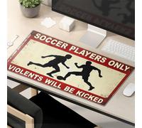 Funny Mousepads Soccer Players Only. Violence Will Be Kicked. Mouse Pad Funny Mousepads For Work Desk Pads