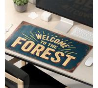 Funny Mousepads Welcome To The Forest. Mouse Pad Computer Mat For Desk Large Mousepad