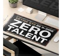 Funny Mousepads Zero Talent: The Most Overrated Skill Ever. Mouse Pad Kawaii Desk Accessories Funny Lunch Mouse Pad