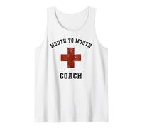 Funny Mouth to Mouth Coach Expert Save Yourself Camp Tank Top