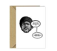 Funny Movie Themed Birthday Card - Pulp Fiction - 90s Movie Cards for him or her