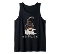 Funny Mr & Mrs Gnome for Matching Couples with Gnome Groom Tank Top