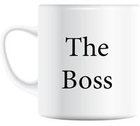 Funny Mr & Mrs Wedding Love Mug Gift Set, Set of 2 Mugs The Boss & Real Boss (Boss)