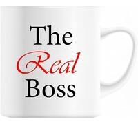 Funny Mr & Mrs Wedding Love Mug Gift Set, Set of 2 Mugs The Boss & Real Boss (Real Boss)