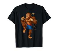 Funny Muay Thai Bigfoot Thai Boxing Sasquash Combat Sports T-Shirt