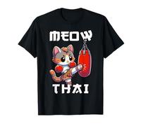 Funny Muay Thai | Meow Thai & Thai Boxing | Muay Thai Cat T-Shirt