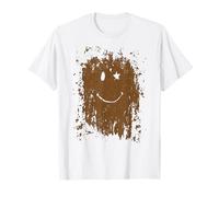 Funny Mud Splatter Face Cool Marathon and Mud Run T-Shirt