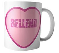 Funny Mug 10oz - Bellend - Novelty Gift - Birthday - Valentine's Day - Anniversary - Christmas - Sercet Santa (Pink)