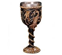 Funny Mug 200Ml 3D Three-Dimensional Ancient Dragon Skull Stainless Steel Cup Beer Cup Whiskey High-Foot Glass Personalized Home Decoration