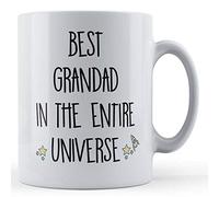 Funny Mug Best Grandad in The Entire Universe - Gift Mug, Ceramic, 11fl.oz.