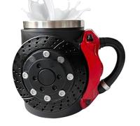 Funny Mug | Brake Style Mug - Non-slip Base Cup Ergonomic Design and Aesthetic Handle for Colleagues Teachers Mothers Work Christmas Friends Fathers Adults
