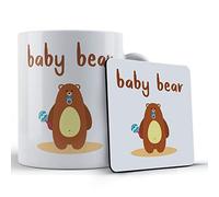 Funny Mug Cute Baby Bear Pun Baby Bear - Gift Mug & Coaster, Ceramic, 11 fl. oz.