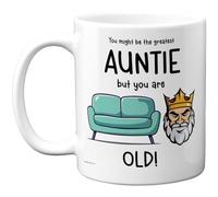 Funny Mug for Auntie - Sofa King - Rude Happy Birthday Gifts for Aunt Aunty from Nephew Niece, Novelty Gift Presents, 11oz Ceramic Dishwasher Safe Premium Mugs