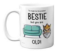 Funny Mug for Best Friend - Sofa King - Rude Happy Birthday Gifts for Bestie Buddy from Friend Bestie, Novelty Gift Presents, 11oz Ceramic Dishwasher Safe Premium Mugs