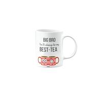 Funny Mug for Big Bro, Friendship Gift for Women or Men, Presents for Christmas, Gifts from Bestie or Bestfriend or Friend, You'll Always be My Best Tea, mm-CA_159_10