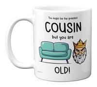 Funny Mug for Cousin - Sofa King - Rude Happy Birthday Gifts for Relative Family from Cousin Relative, Novelty Gift Presents, 11oz Ceramic Dishwasher Safe Premium Mugs