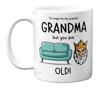 Funny Mug for Grandma - Sofa King - Rude Happy Birthday Gifts for Grandmother Nanna from Grandson Granddaughter, Novelty Gift Presents, 11oz Ceramic Dishwasher Safe Premium Mugs