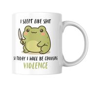 Funny Mug for Him Or Her I Slept Like Shit Novelty Tea Coffee Cup CMUG862 | Birthday Secret Santa pick for tired parents students night shift workers