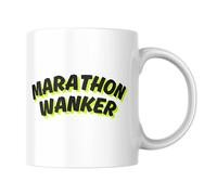 Funny Mug for Marathon Runner | Marathon Wanker Design, Coffee Cup, For Half Marathon, Ultra Jogger, Athlete