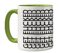 Funny Mug for Men Women - Get F*cked - Rude Sarcastic Slogan Gifts for Work Colleagues, Crude Fun Novelty Joke Gag Gift Humour Birthday Friends, 11oz Green Ceramic Premium Mugs Cup