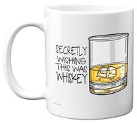 Funny Mug for Men Women - Secretly Wishing This was Whiskey - Funny Birthday Mugs Present Gifts for Friend Family Colleague, 11oz Ceramic Coffee Humour Joke Banter Cup