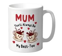 Funny Mug for Mum Mothers Day Birthday My Best Tea Cute Coffee Cup